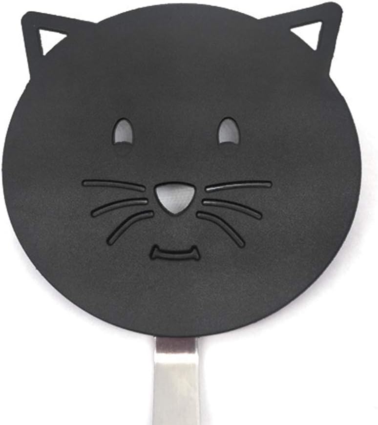 Espátulas para utensilios de cocina antiadherentes, espátula de wok de nailon con forma de gato resistente al calor para utensilios de cocina