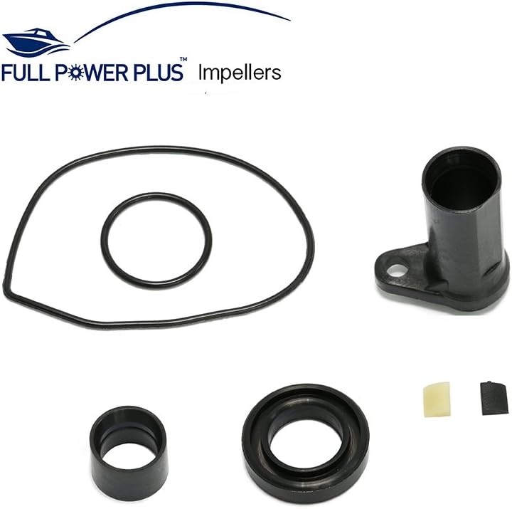 60HP 65HP 70HP 75HP 75HP Evinrude Johnson Bomba de Agua Kit de Reconstrucción Reemplazo Con Carcasa Llave 432955 OMC Sierra 18-3389