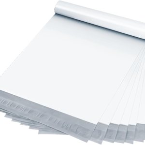Sobres de polietileno de 14.5 x 19 pulgadas, paquete de 100 bolsas de envío autosellantes para pequeñas empresas, color blanco, impermeables y Sobres de polietileno de 14.5 x 19 pulgadas, paquete de 100 bolsas de envío autosellantes para pequeñas empresas, color blanco, impermeables y