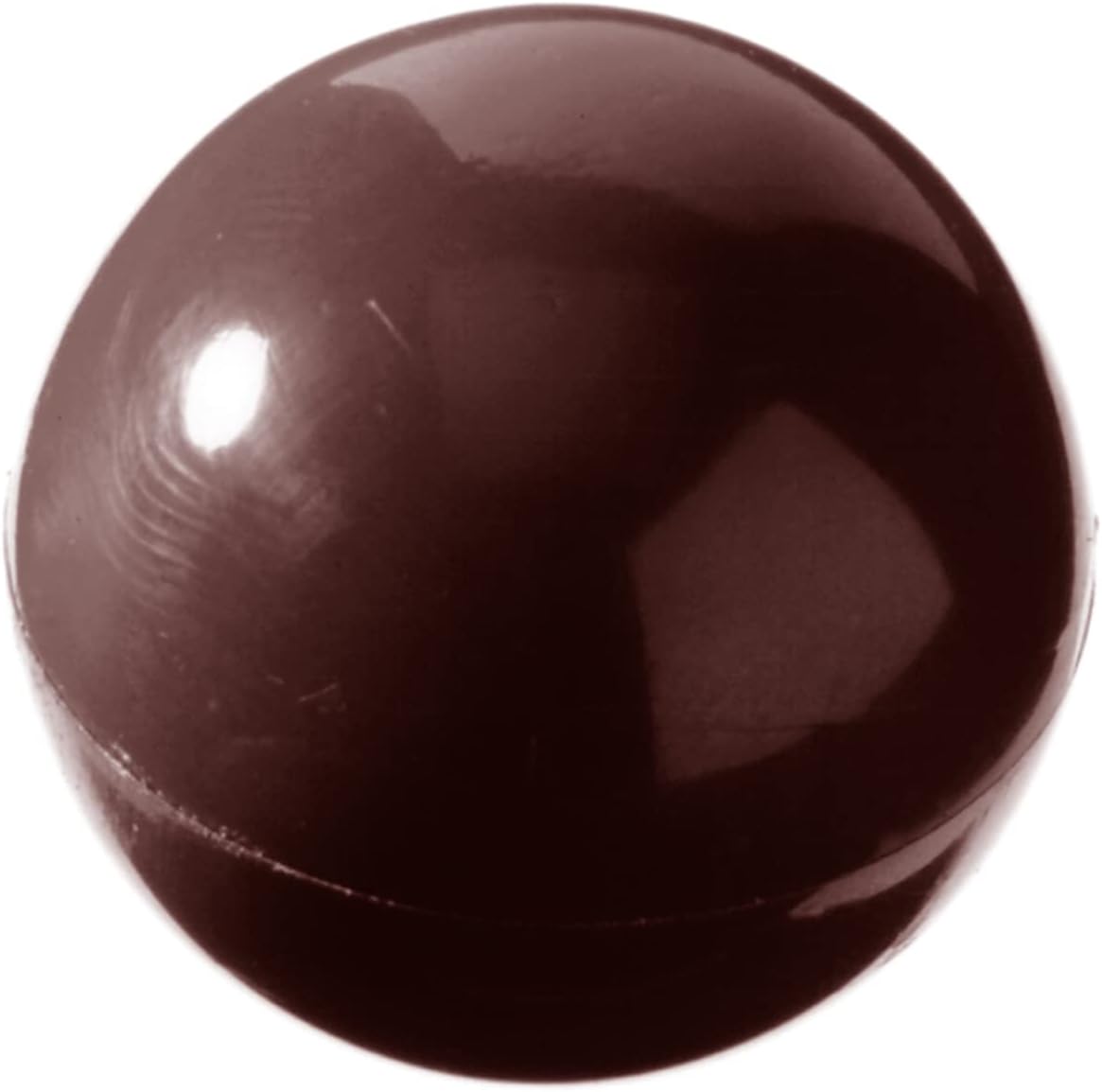 Molde de caramelo de policarbonato transparente 1495 con 40 cavidades de hemisferio de 0.787in de diámetro x 0.394in de alto