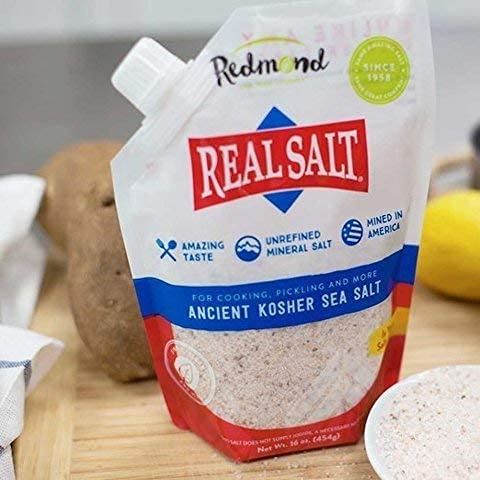 Redmond Real Kosher Sal, bolsa de 16 onzas (paquete de 3)