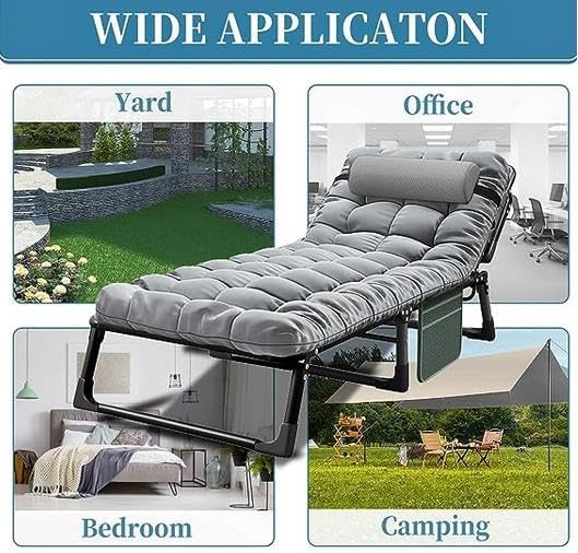 YYET – Almohadillas gruesas para cuna, para campamento, colchón de algodón de 75 x 29 pulgadas, XL, tapete de dormir con parte inferior impermeable,