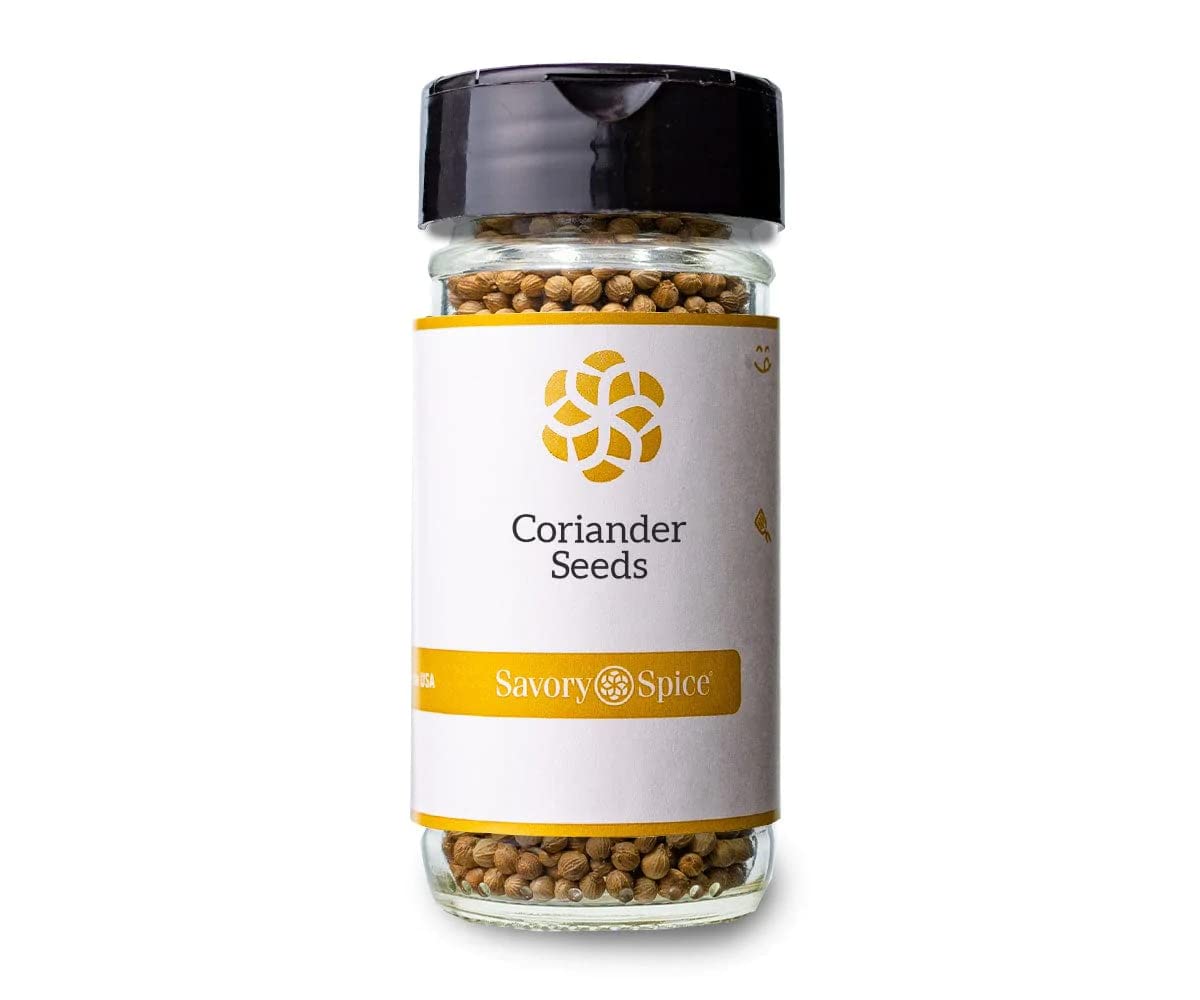 Savory Spice – Semillas de cilantro enteras para cocinar, ideales para encurtidos, adobos y curry (bolsa de 1 taza – Neto 2.3 onzas)
