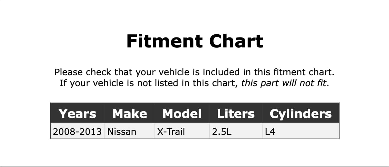 Soporte de puntal de par motor superior delantero compatible con Nissan X-Trail 2.5L L4 2008 2009 2010 2011 2012 2013 PC-177041