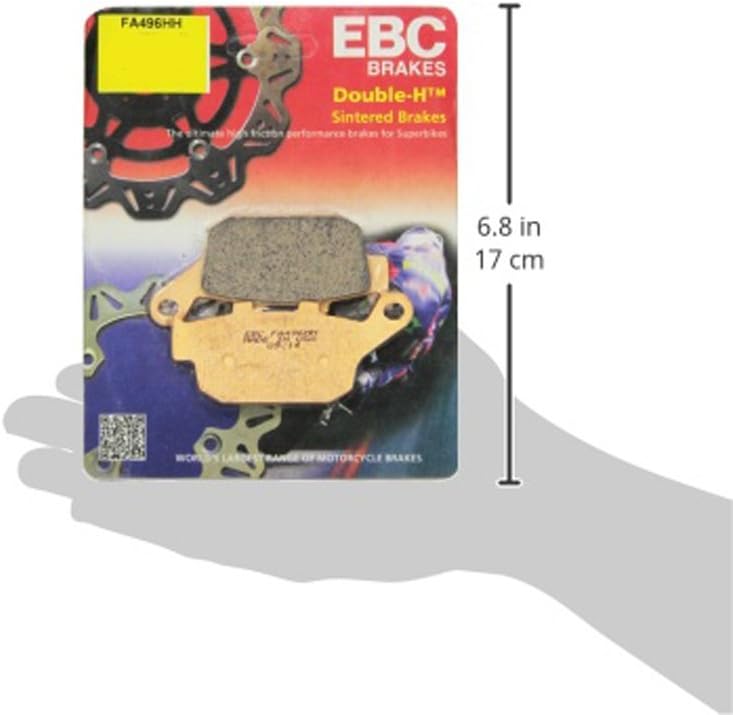 EBC Brakes FA496HH Juego de pastillas de freno de disco, negro, 1x1x1