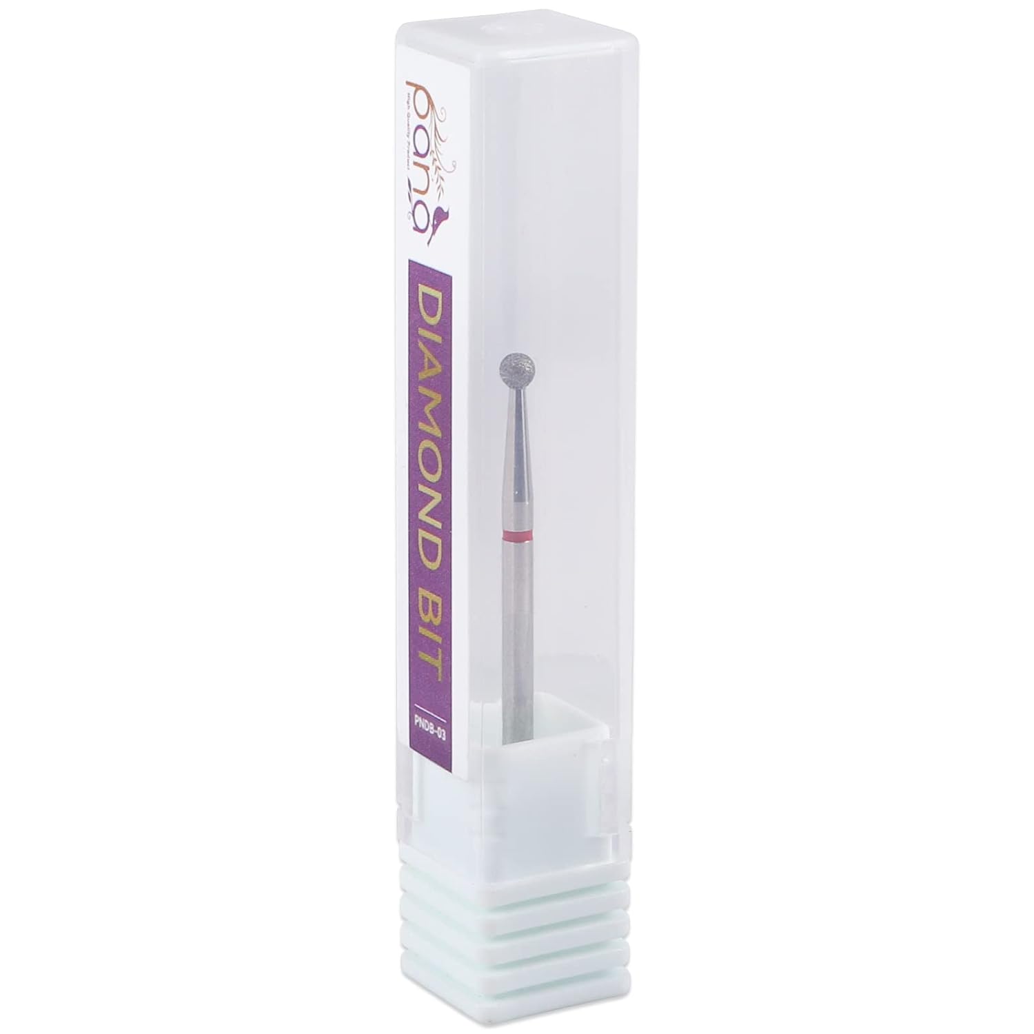 PANA Broca de diamante para uñas de 332 pulgadas (grano fino)  Brocas profesionales para uñas de gel acrílico, manicura seca y pedicura forma de