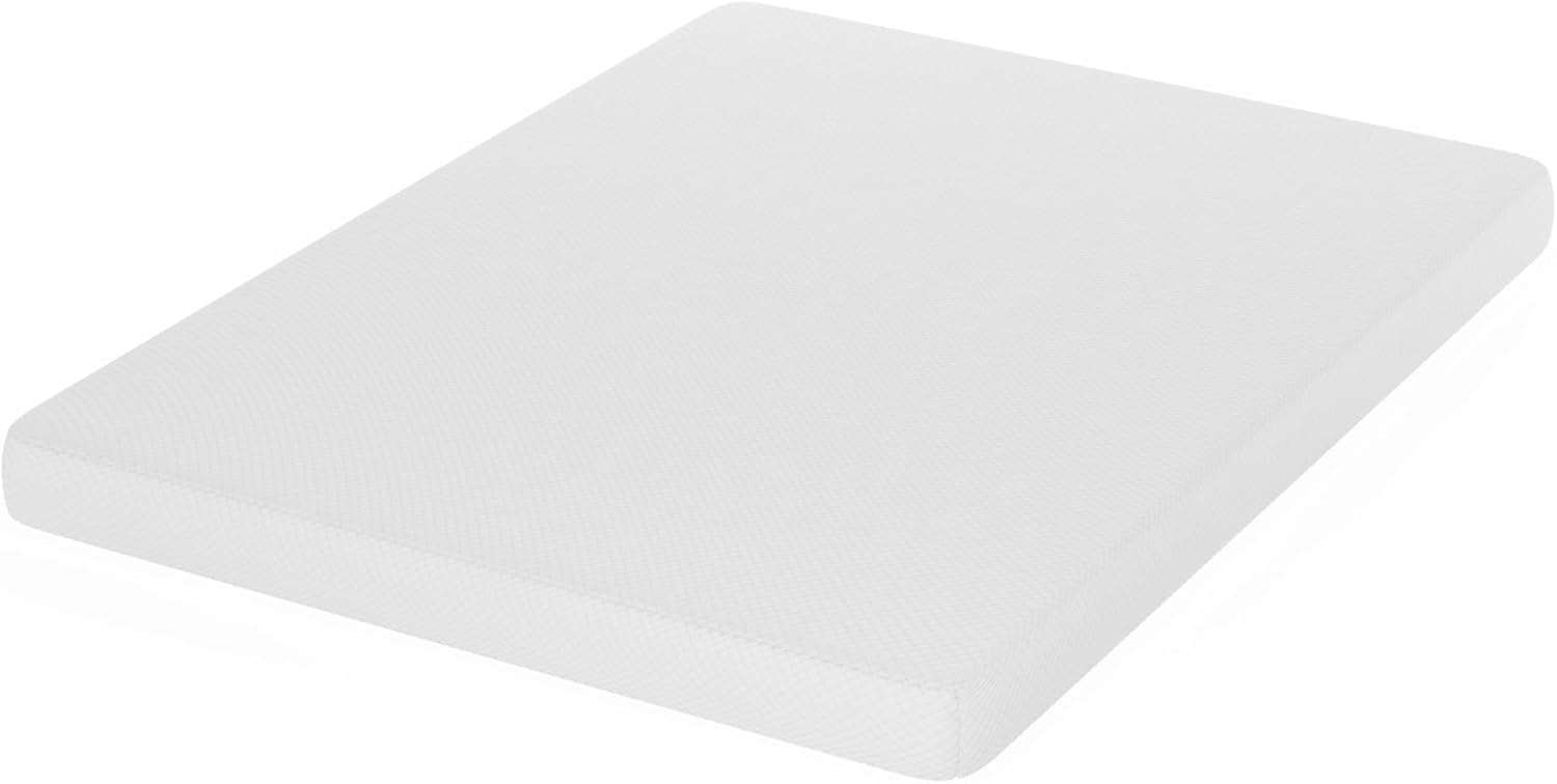 Furinno Tidur – Colchón de espuma viscoelástica de gel refrescante, 5 pulgadas, Queen, color blanco