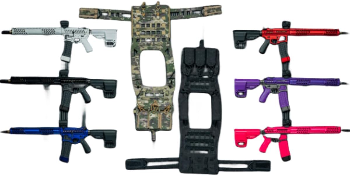 HiPlay Accesorio de figura de acción a escala 16 conjunto de equipo de arma púrpura modelo para figura coleccionable en miniatura de 12 pulgadas