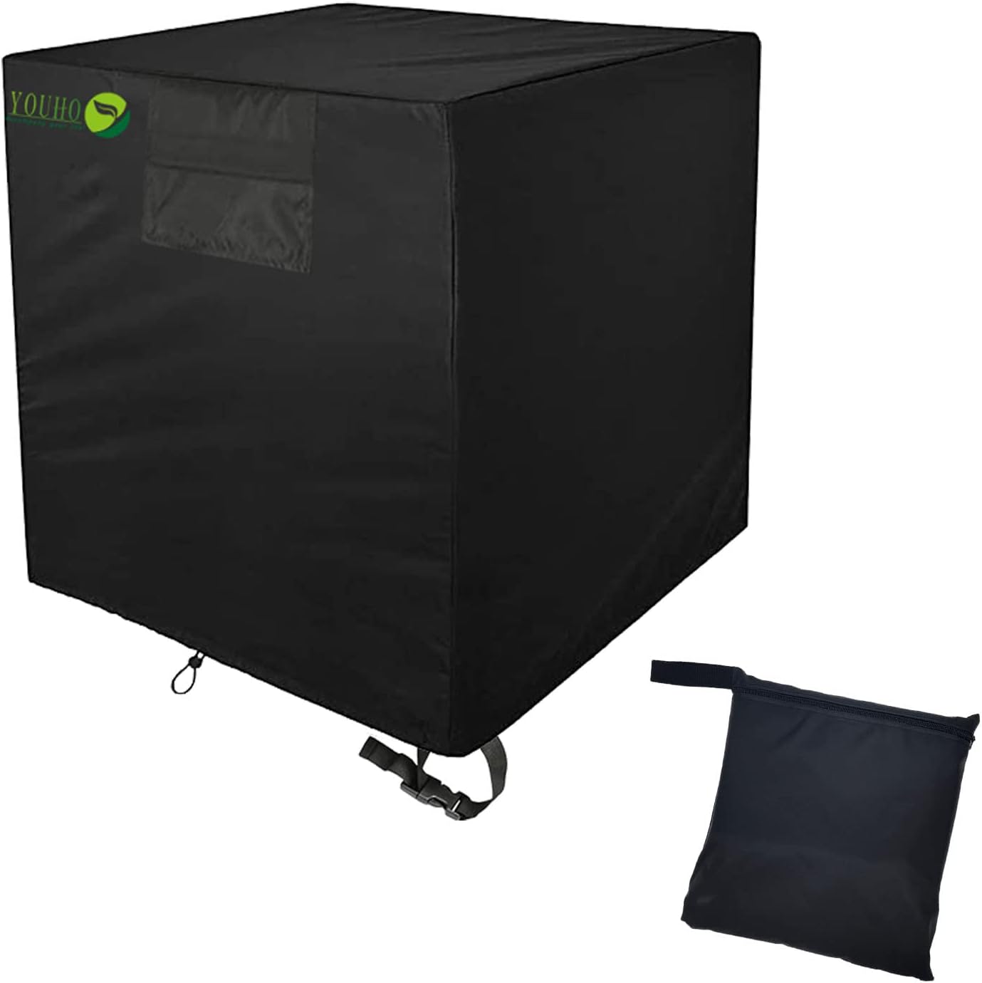 YOUHO Cubierta de aire acondicionado para unidades exteriores, cubierta de CA duradera, tela resistente al agua, diseño resistente al viento,
