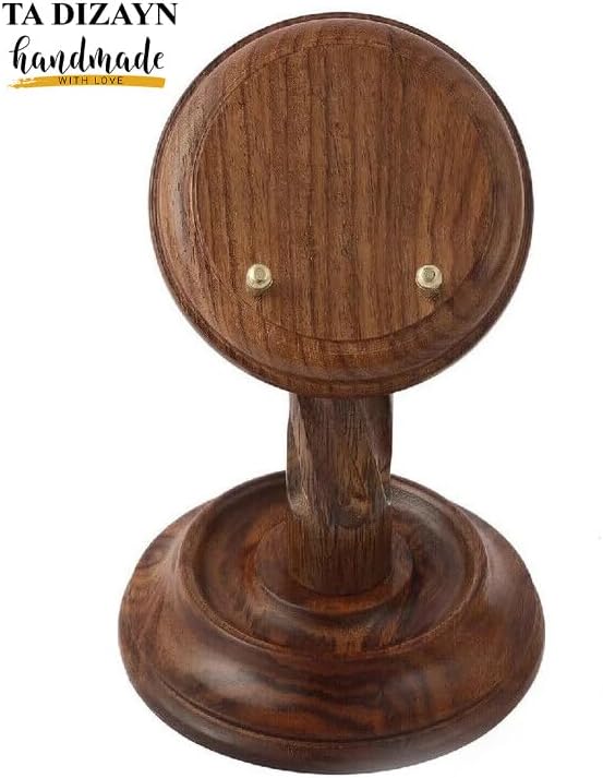 Soporte antiguo de madera maciza, accesorios de escritorio de oficina, decoración de oficina, soporte para teléfono, organizadores de escritorio y