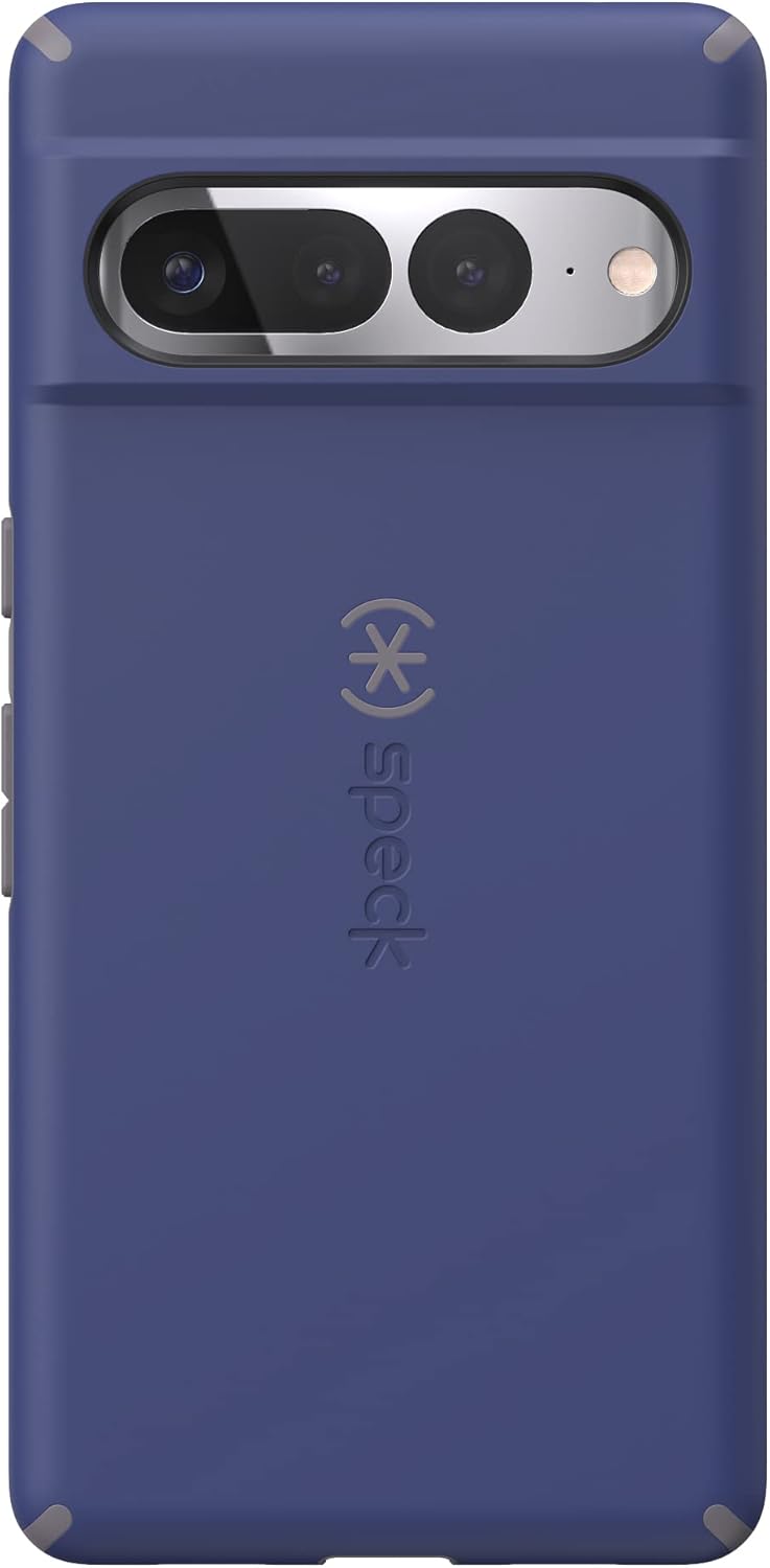 Speck Productos IMPACTHERO – Funda para Google Pixel 7 Pro, azul prusiano, gris nublado