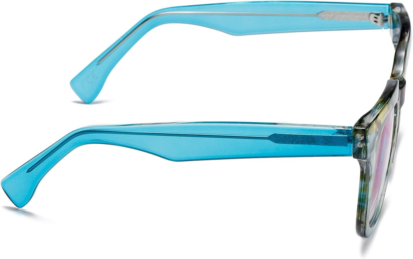 Gafas de lectura de moda con bloqueo de luz azul cuadrada para mujer Showbiz con estilo +2.0 (verde)