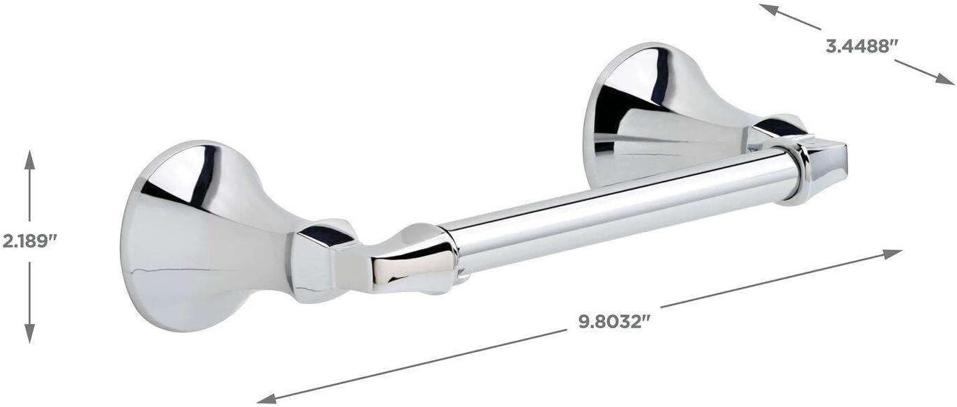 JTSQ Soporte de papel higiénico cromado, accesorios de baño, decoración de baño, organizador de baño, accesorios de baño, soporte de papel