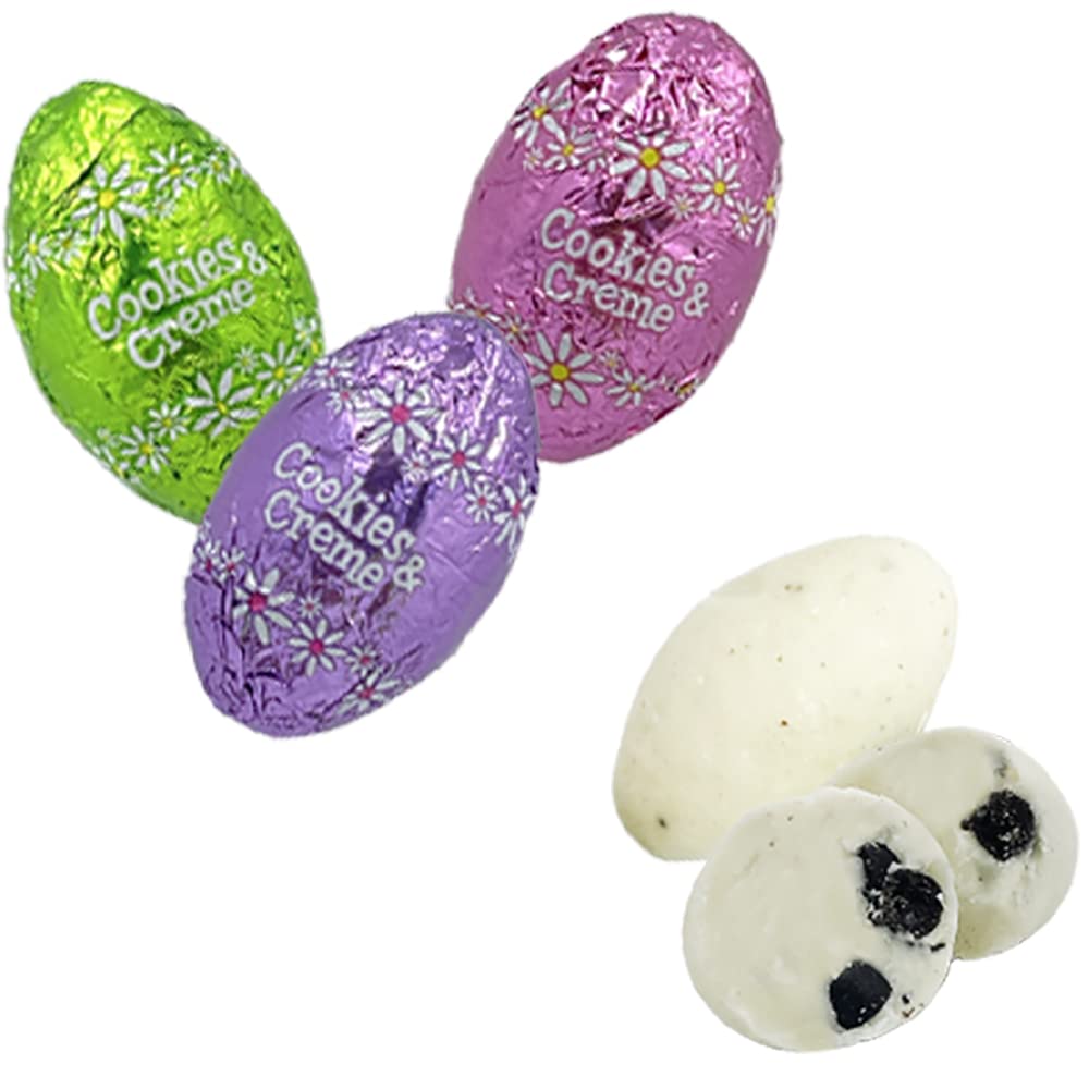 Galletas de Pascua y huevos crema de chocolate con leche, huevos de feliz día de Pascua, rellenos de bolsas de fiesta, envueltos individualmente,