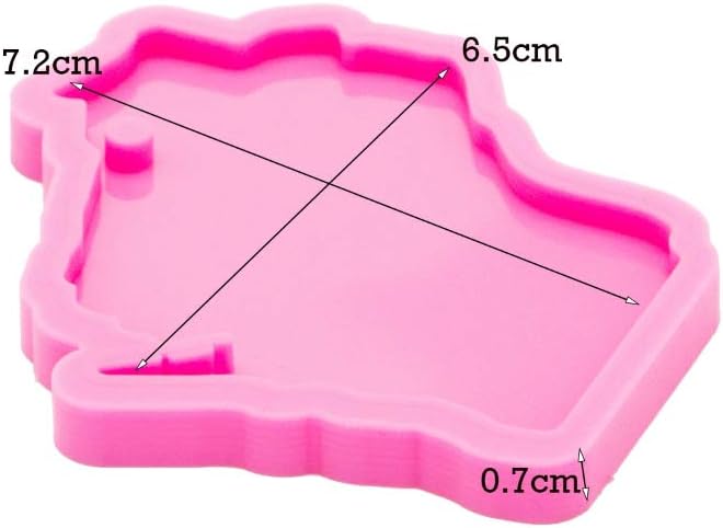 American Wisconsin State Llavero Molde de silicona con agujero DIY goma goma goma jabón molde caramelo decoración pastel fondant molde pudín hecho a