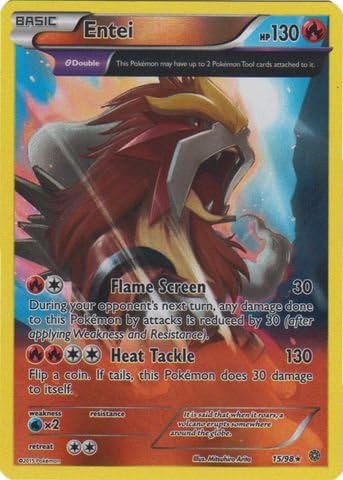 Pokemon – Entei (1598) – Orígenes antiguos – Holo inverso