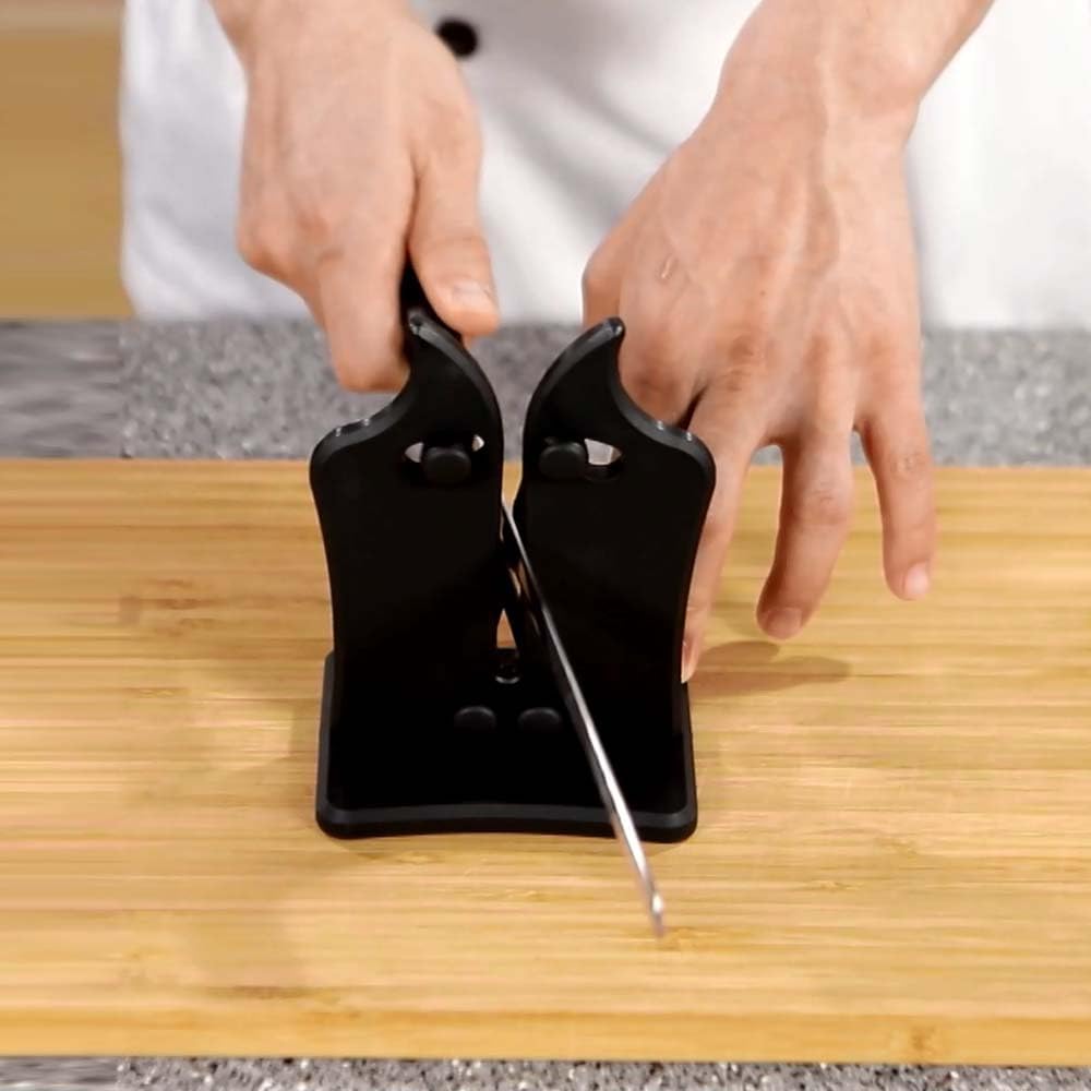 SMART EDGE Afilador de cuchillos de ultra precisión, rectificado de acción de resorte con carburo de tungsteno para una restauración y mejora