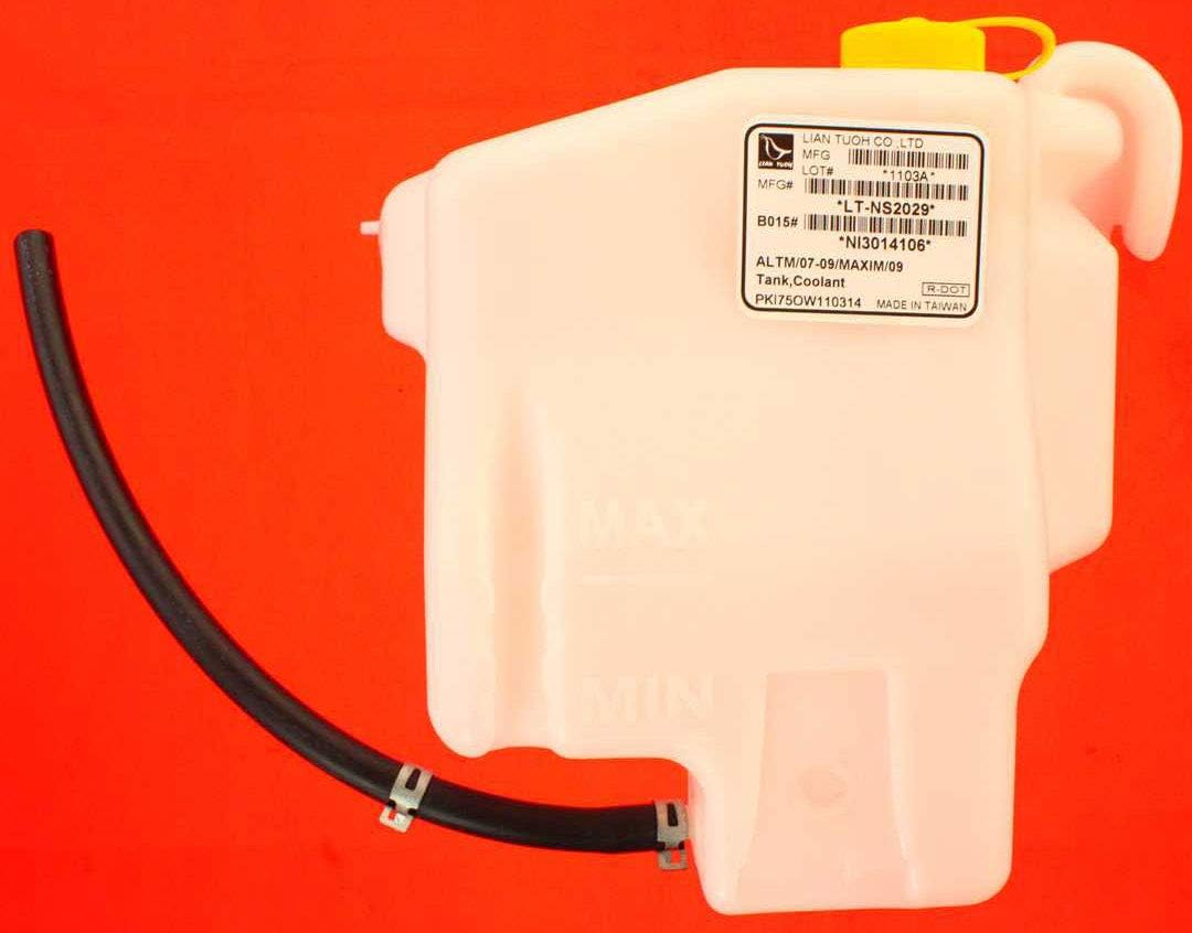 Garage-Pro Tanque de expansión de depósito de refrigerante compatible con Nissan Altima 2007-2013, se adapta a Maxima 2009-2014, con tapa y manguera
