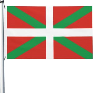 Bandera del PaÃs Vasco de doble cara de 3 x 5 pies, banderas para exteriores, banderas decorativas duraderas para interiores y patio, banderas Bandera del PaÃs Vasco de doble cara de 3 x 5 pies, banderas para exteriores, banderas decorativas duraderas para interiores y patio, banderas
