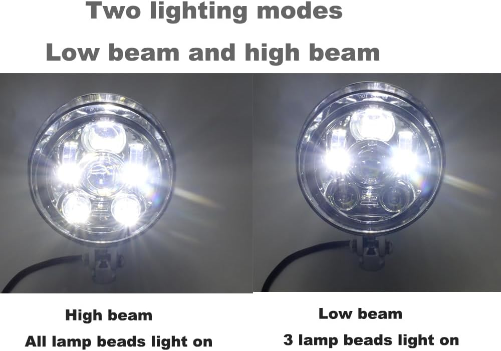 5 34 pulgadas bala faro motocicleta LED visera superior 0.394 in Tri Bar 5.75 “para Harley Sportster Dyna Softail Bobber Chopper personalizado