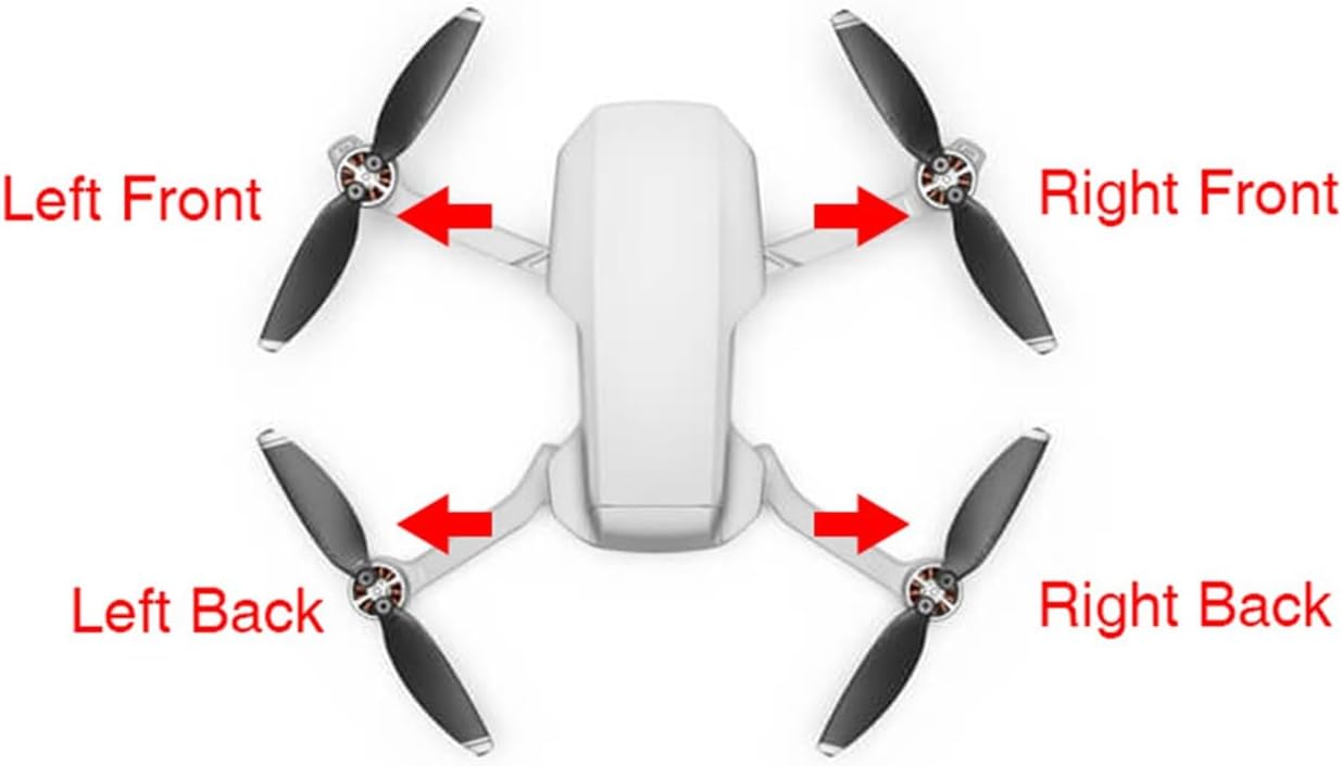 SeiZed Brazo delantero con brazos traseros de motor, piezas de repuesto, repuesto para D-JI Mavic Air 2 (color delantero izquierdo)