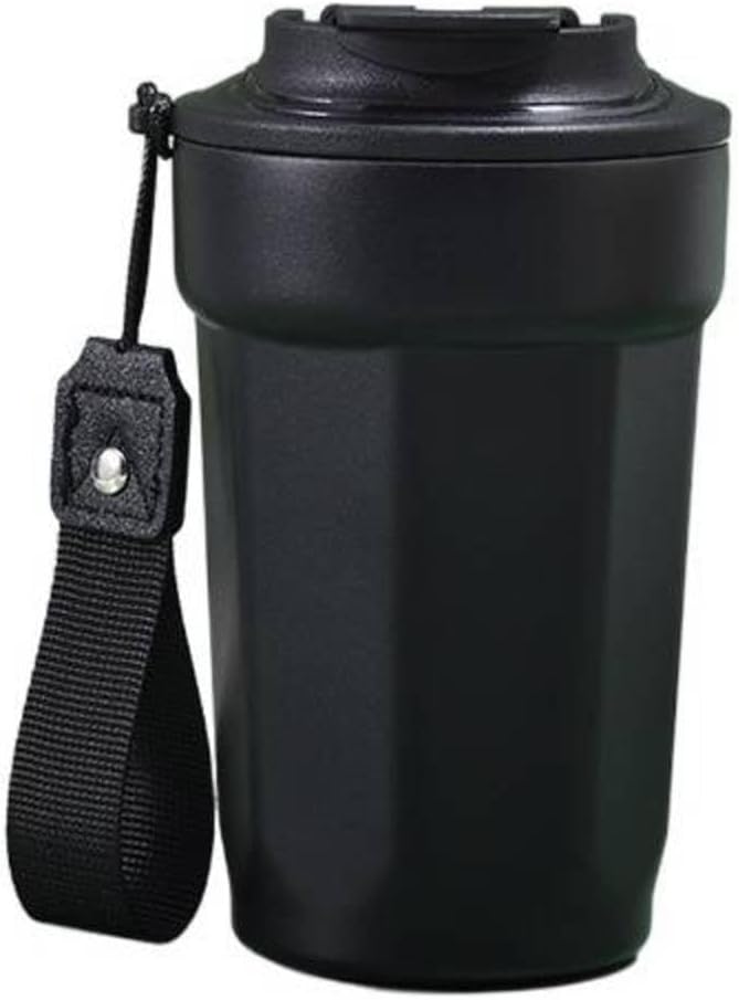 Taza de café octogonal de acero inoxidable simple de las muchachas atractivas taza portátil para la oficina y el coche termo taza
