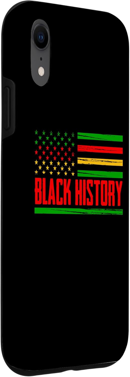 iPhone XR Black Pride American Flag Month for American African Case