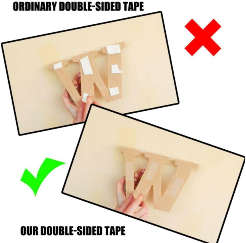 Cinta de doble cara, 60 cintas de montaje extraíbles multiusos, cinta adhesiva fuerte transparente, impermeable, cinta de montaje de doble cara para