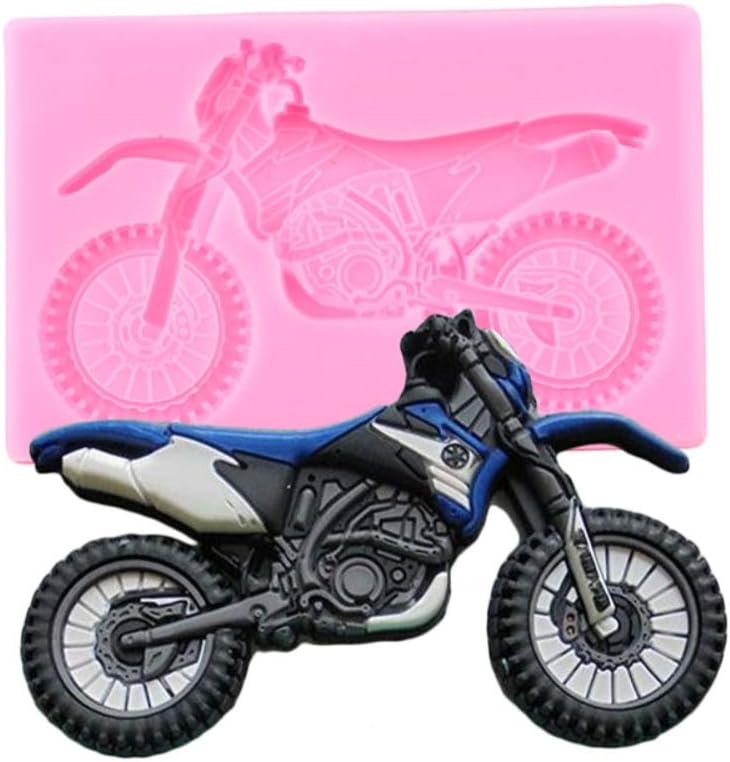 1 molde de silicona para motocicleta Yamaha 3D para postres de bricolaje, cubitos de hielo, gelatina, hecho a mano, helado, pudín, magdalena,
