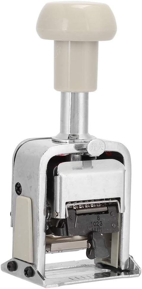 Máquina numeradora automática de sellos de numeración Bates, 7 dígitos, kits de impresión de sellos, máquina de numeración, equipo de oficina,