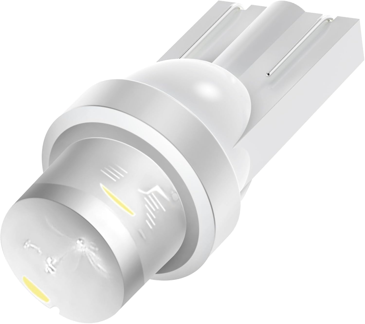 Paquete de 10 bombillas LED blancas T10 168 194 para panel de instrumentos, tablero de luz de difusión
