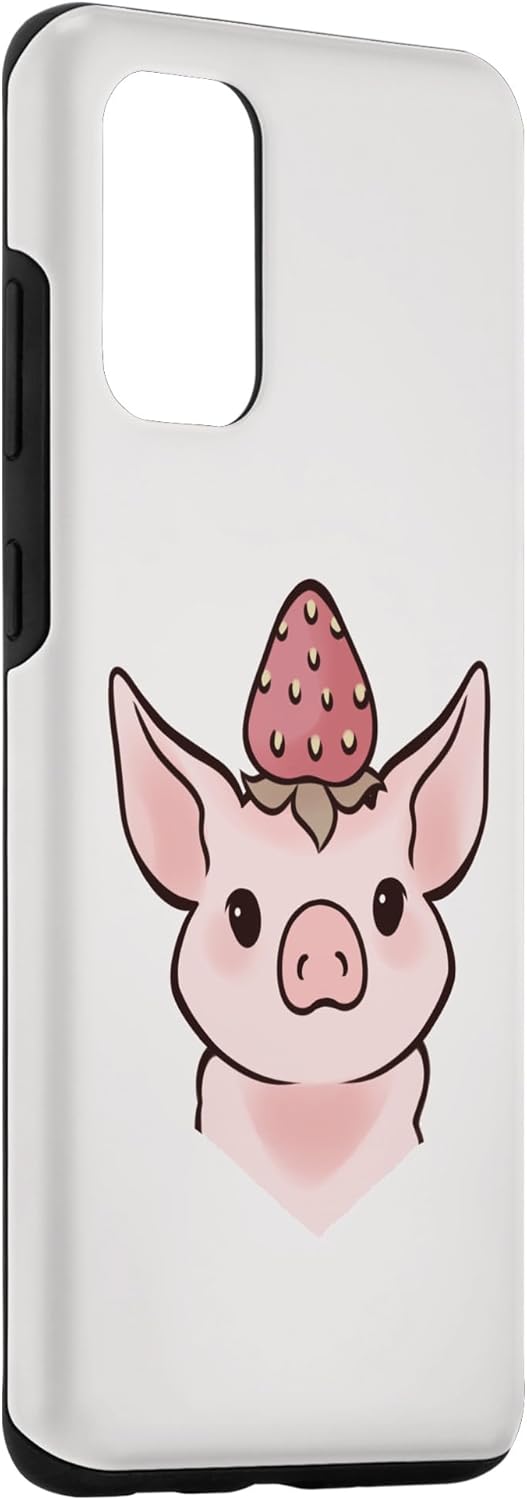 Galaxy S20+ Cute Swine Sow Strawberry Mini Pig Case