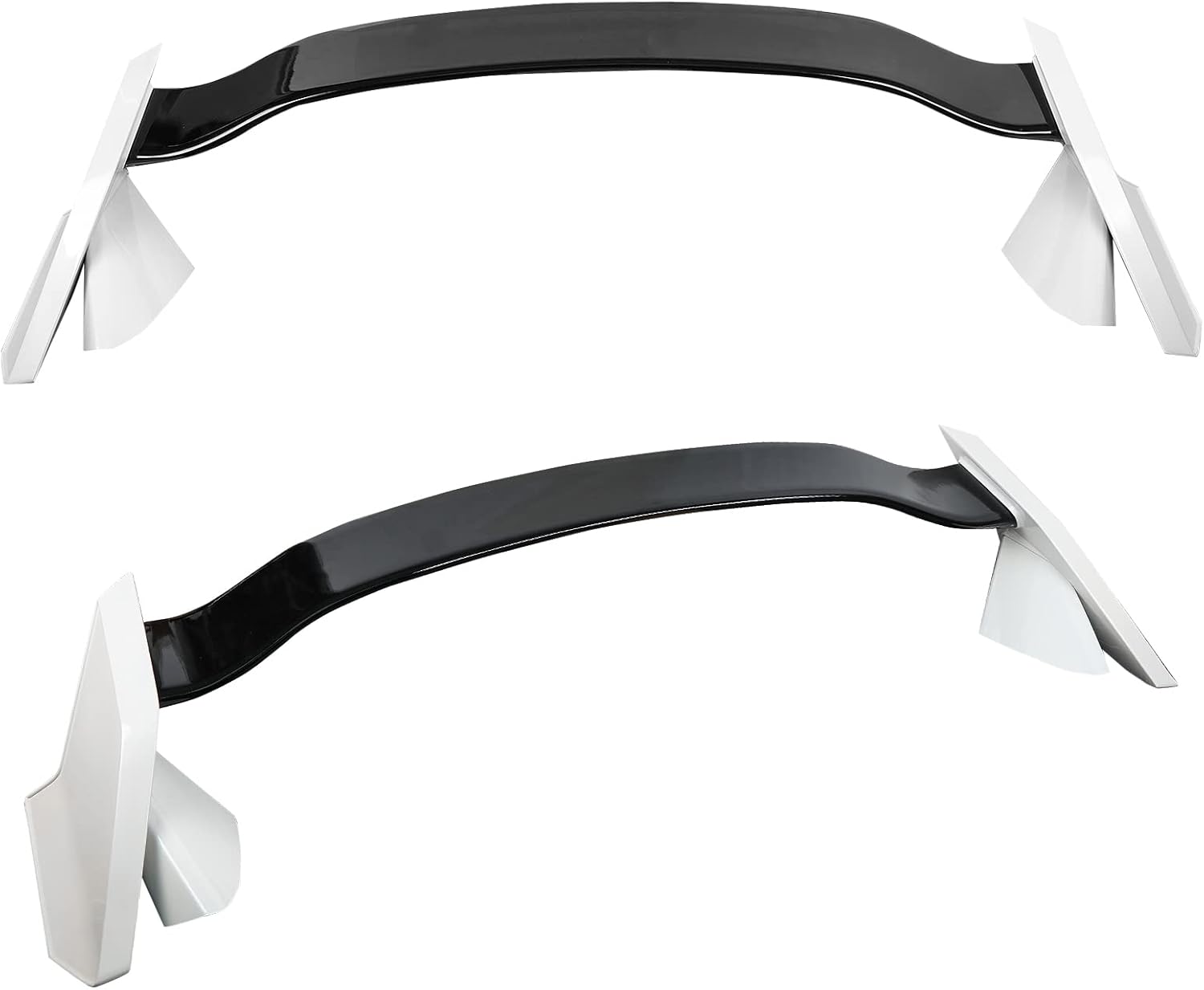 ZXMT Honda Civic 4 puertas Sedan 2 tonos blanco BLK tipo R estilo alerón para 2016 2017 2018 2019 2020 2021