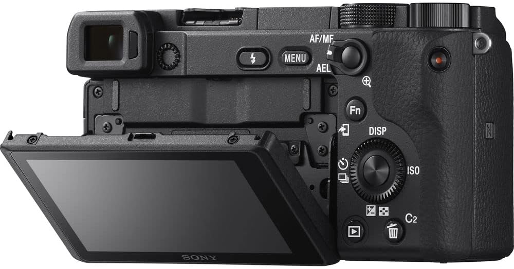 Sony Cámara sin espejo a6400 (ILCE-6400B) + tarjeta de 64 GB + 2 baterías NPF-W50 + lector de tarjetas + luz LED + software de fotos Corel + estuche