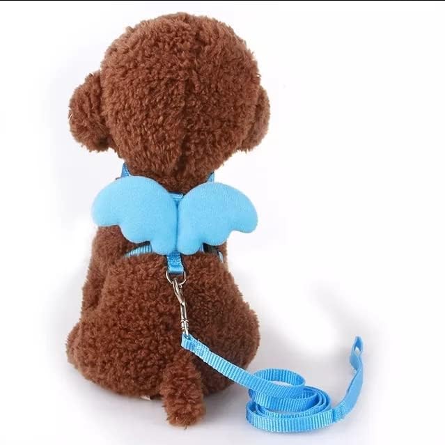 Accesorios para mascotas, correas a juego, juego de arnés de alas de ángel. Gatos, perros, conejos, hámsteres. Chaleco de malla ajustable con correa