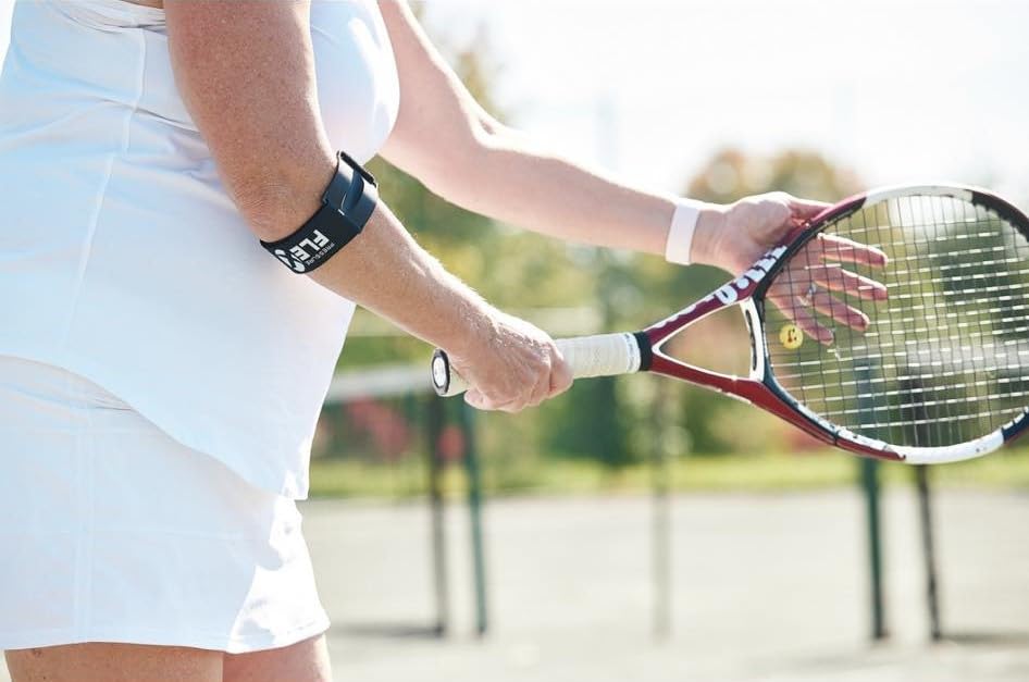 PressureFlex Codera para tendinitis y alivio del dolor de codo de tenista, cómoda correa de codo de golfista, para hombres y mujeres.
