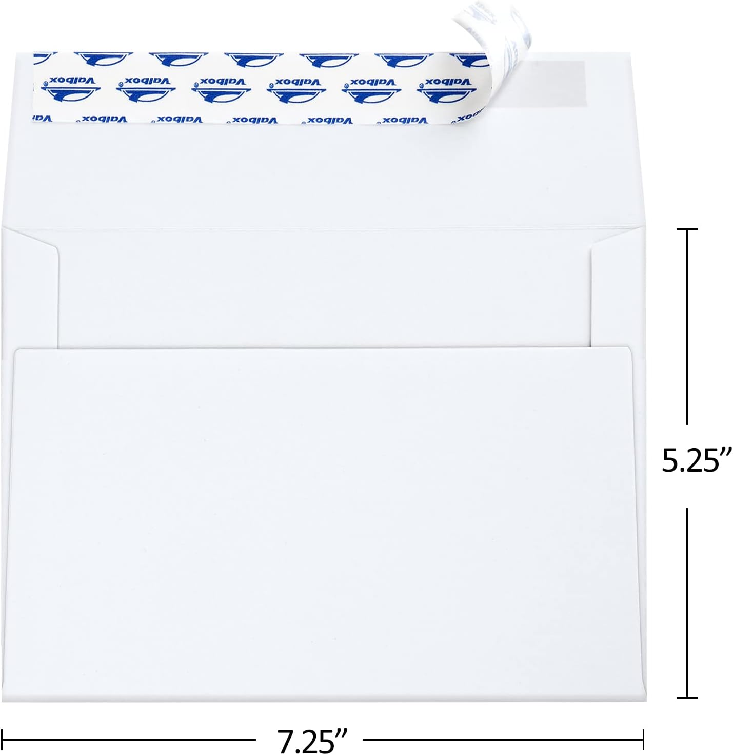ValBox 200 Qty A7 Invitation Envelopes 5 x 7, 120GSM White Kraft Paper Envelopes for 5×7 Cards, Self Seal, Weddings, Invitations, Baby Shower,