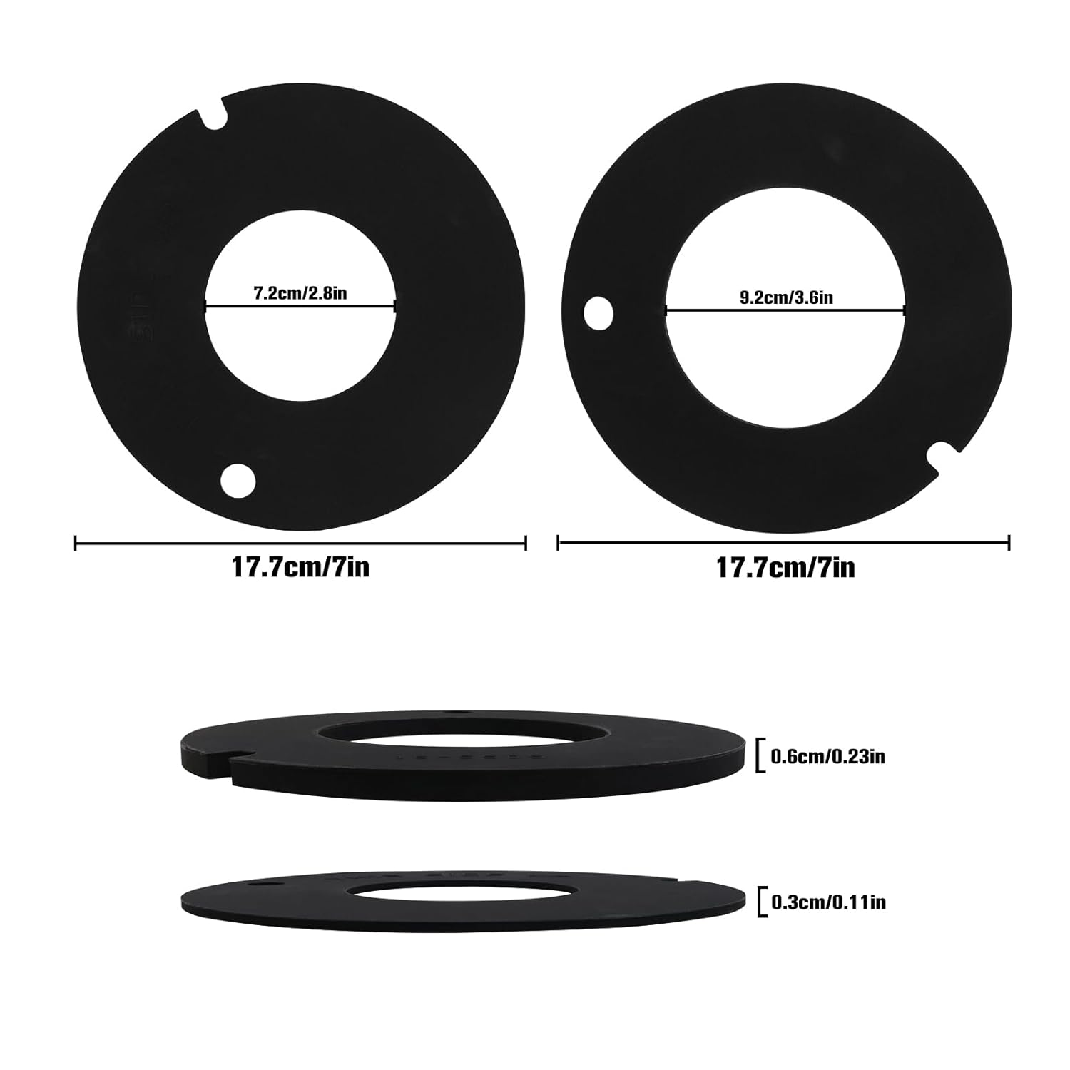 385311462 385316140 Kit de repuesto de anillos de goma para inodoro Dometic Sealand Mansfield VacuFlush y remolque de viaje, compatible con 510 510+