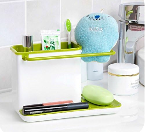 Soporte de esponja para fregadero de cocina, organizador desmontable para fregadero de cocina, organizador de platos, dispensador de jabón, bandeja