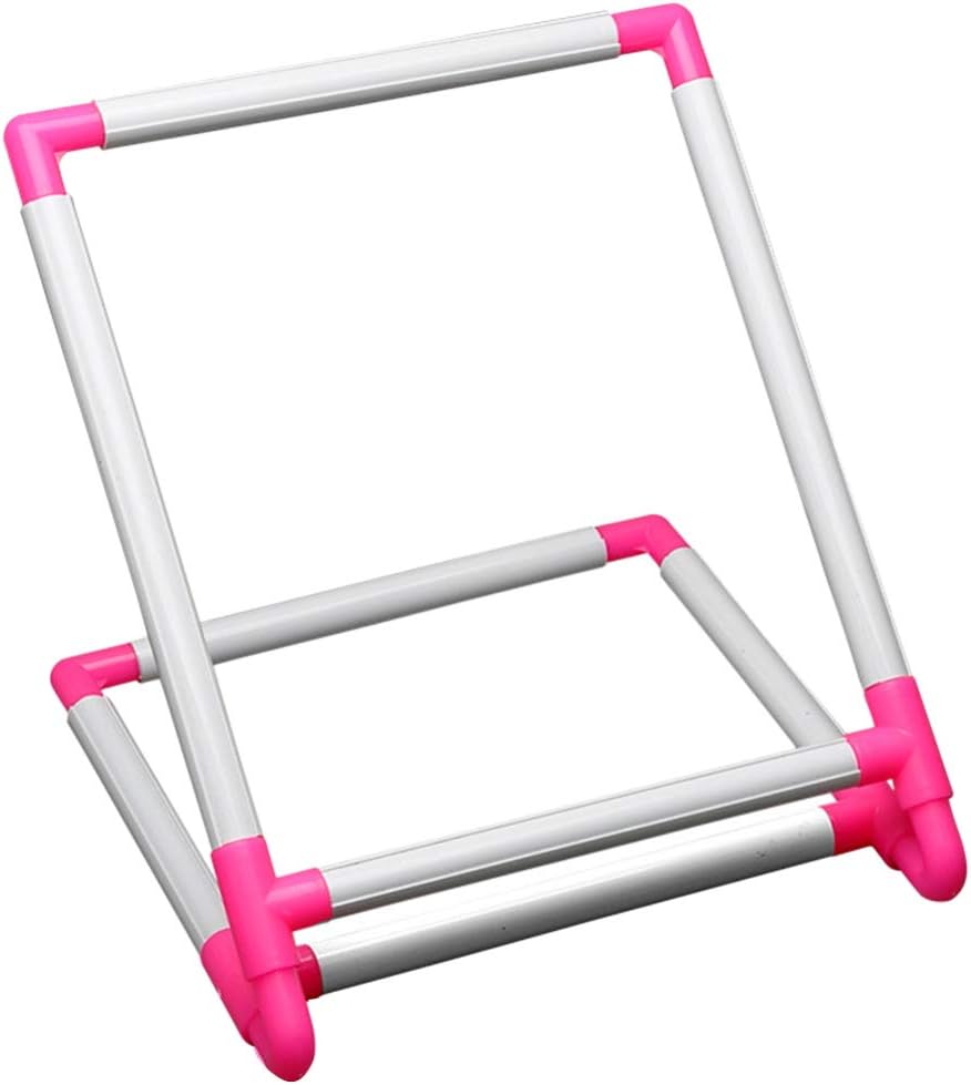 Soportes de alambre para estantes cruzados, soporte de piso, soporte de bordado de aro de bordado, marco de tapiz de bordado cruzado de escritorio