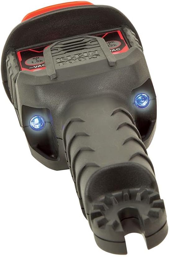 Klein Tools HVNCVT-1 Probador de alto voltaje sin contacto de doble rango, doble rango, indicadores audiovisuales, resistente al agua, con estuche y