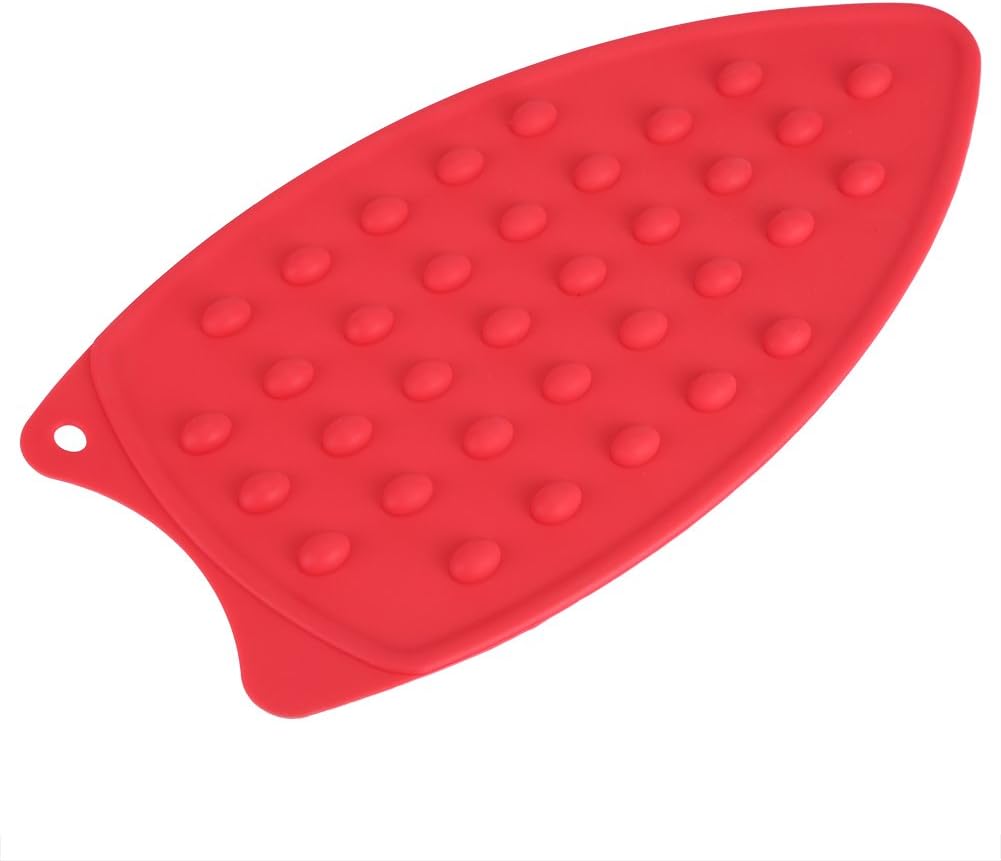 Almohadilla de silicona antideslizante para planchar, soporte de hierro para tabla de planchar, soporte de planchado portátil para viajes y mini