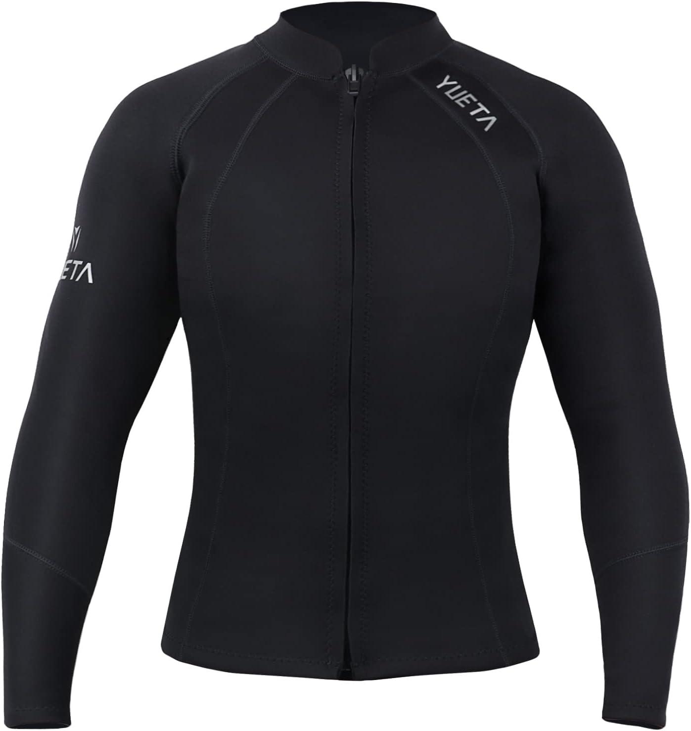 Wenlia Mens Wetsuits Top  2mm Neoprene Jacket  Ultra Stretchy & Warmth  Easy Entry Front Zip – YKK  Surfing Snorkeling – All Watersports