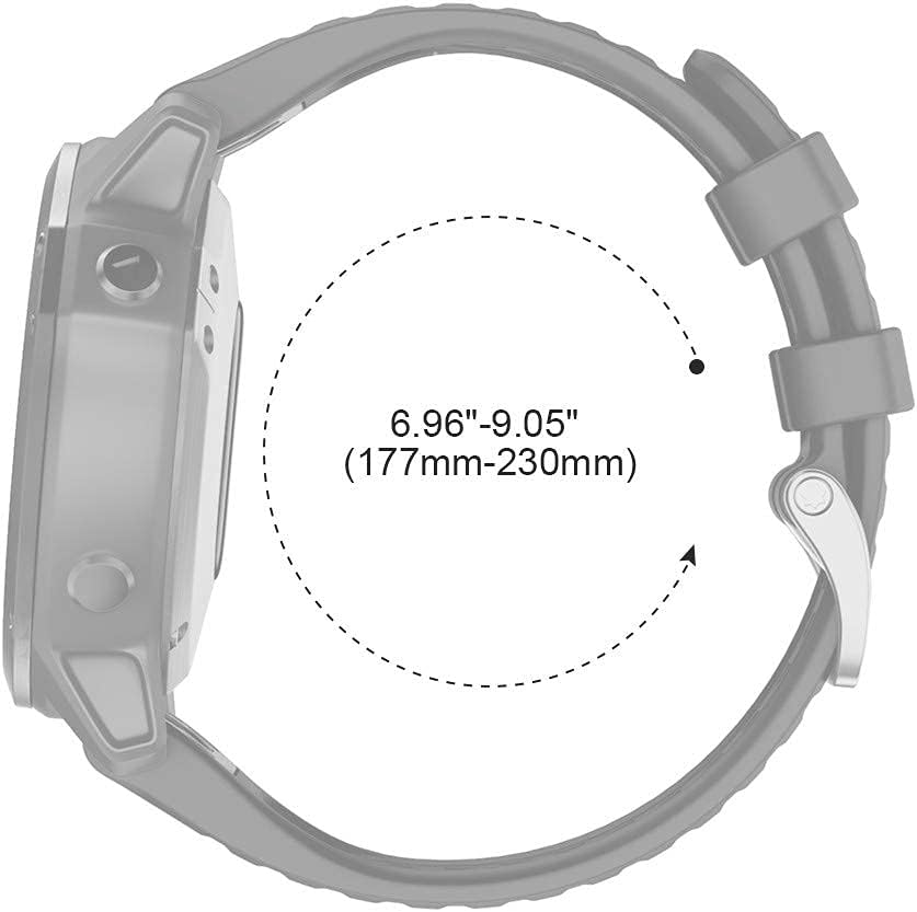 NotoCity Compatible con Fenix 6 Pro Band 0.866 in Easy Fit para Fenix 5Fenix 5 PlusFenix 6Fenix 6 ProForerunner 935Forerunner 945Approach S60Quatix 5