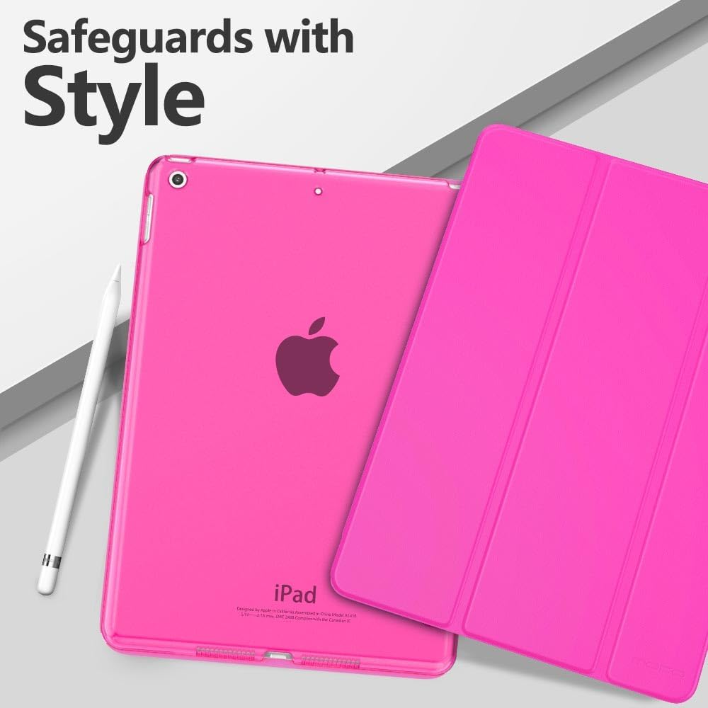 MoKo Funda para iPad 10.2, iPad de 9 generación 2021, iPad de 8 generación 2020, iPad de 7 generación 2019, funda inteligente delgada con soporte