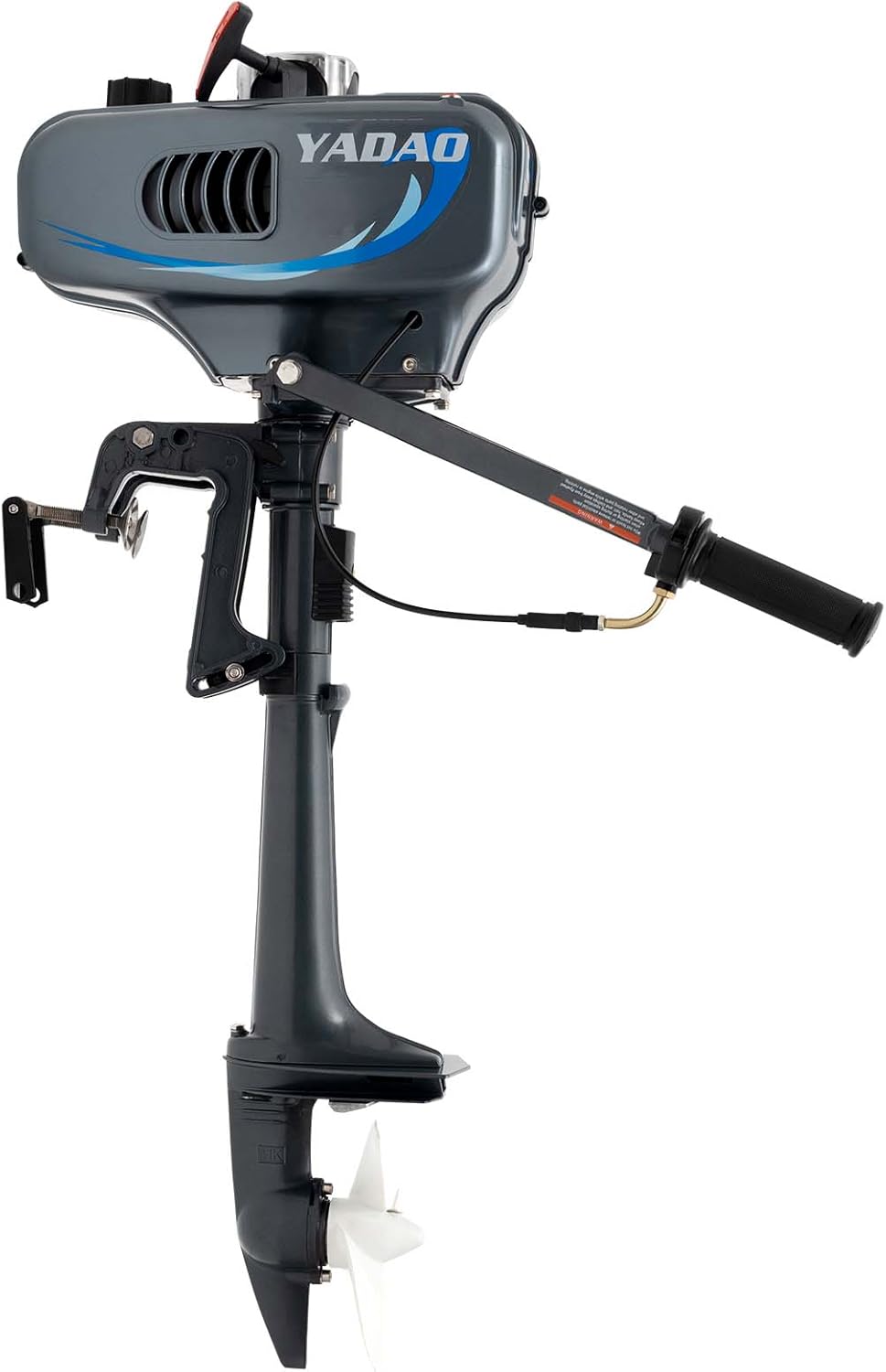 Motor fuera de borda de 3.5 HP de 2 tiempos, motor fuera de borda resistente, lancha inflable, eje de lancha, motor de enfriamiento por agua por