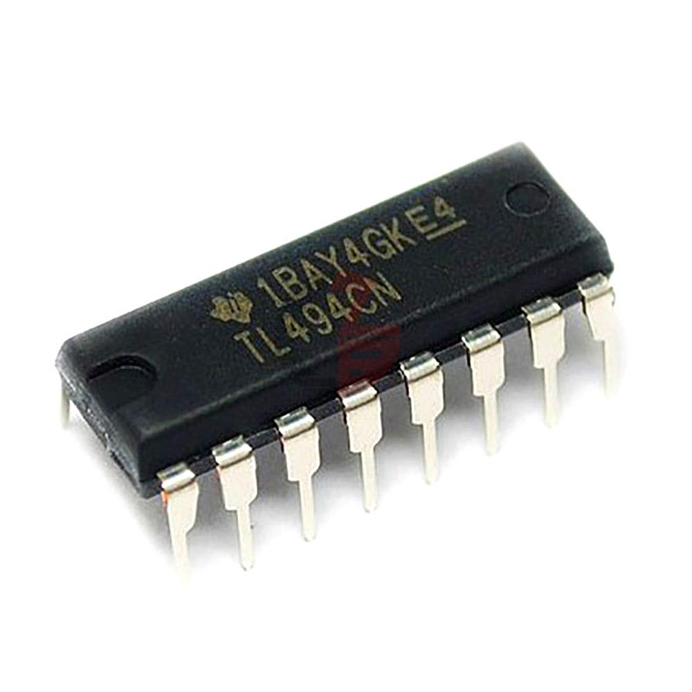 Major Brands TL494CN Circuito controlador modulador de ancho de pulso de modo de voltaje, 250 Ma, 16 pines, PDIP, 0.130 in H x 0.252 in W x 0.780 in