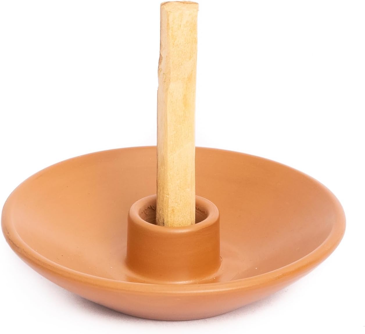 Luna Sundara Auténtico soporte para palitos de Palo Santo de cerámica de Perú y soporte para incienso, incluye 5 palitos de Palo Santo hechos a