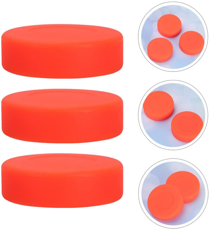 3 unids Hockey Street Handle Reemplazo Pucks Mesa de Juego Accesorios de Mesa de Juego Pucks Puck Sucker Air Kidult Juguetes Regalo para Niños