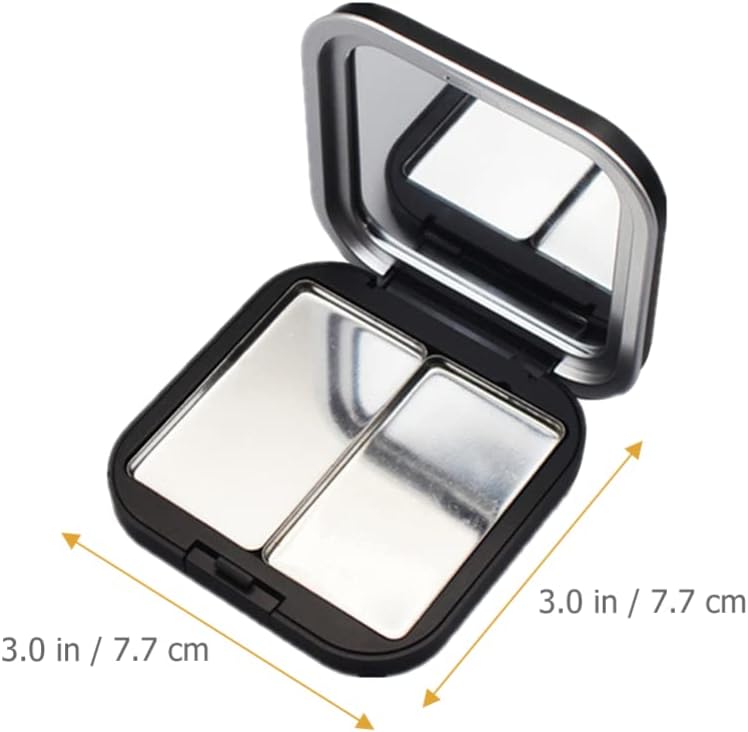 KALLORY Paleta de sombra de ojos magnética vacía, paleta de maquillaje pequeña, envases compactos de lápiz labial, cajas de almacenamiento de
